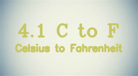 4.1 Celsius to Fahrenheit - 4.1 C to F